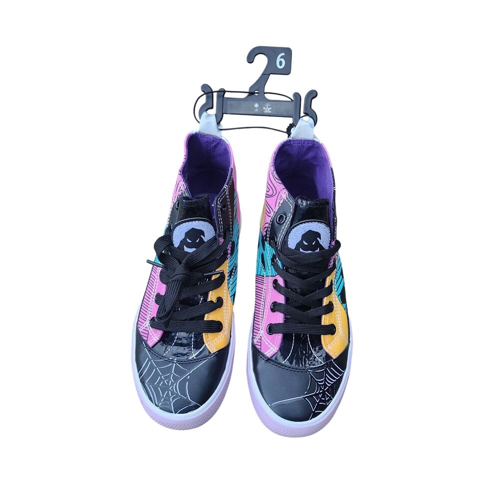 Disney Nightmare Before Christmas Sally Spiderweb High Top Sneakers Women’s Sz 6
